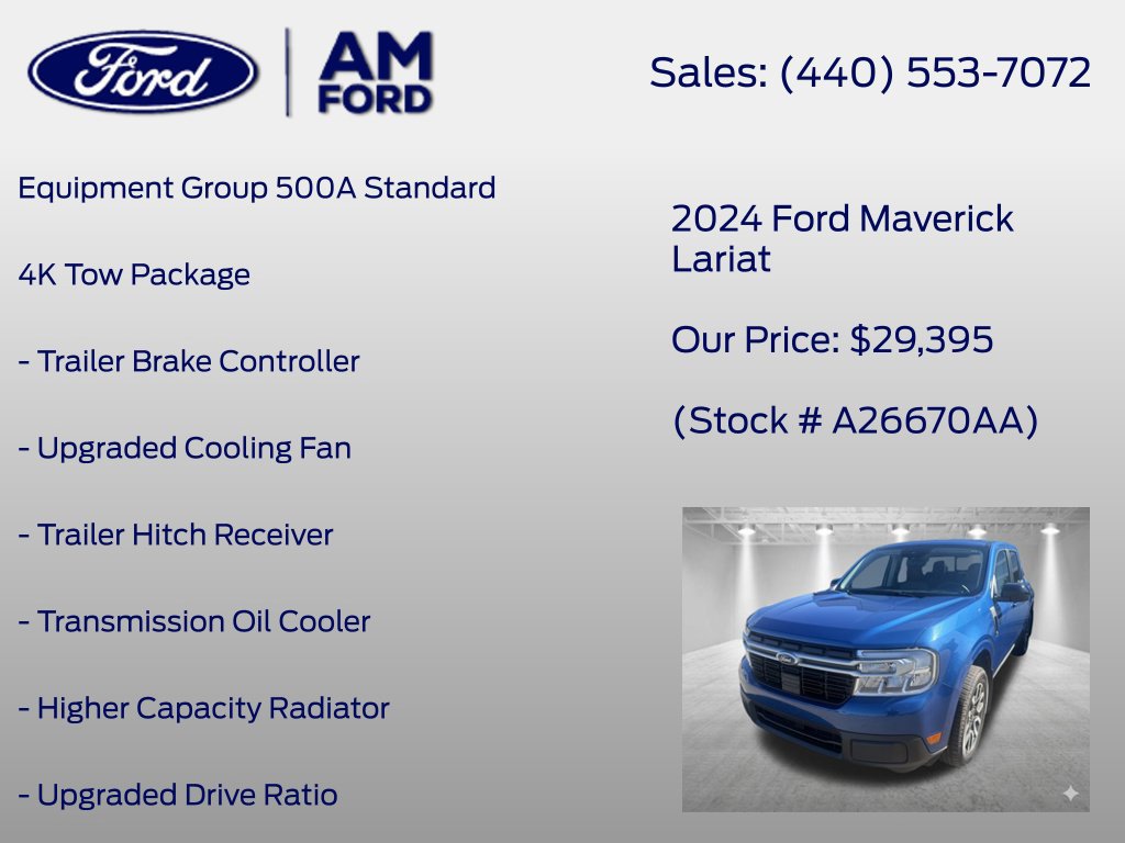Used 2024 Ford Maverick Lariat w/ 4K Tow Package AWD/4WD image 8