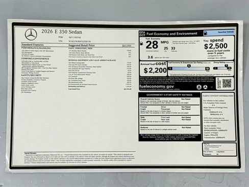 New 2026 Mercedes-Benz E 350 E 350 image 9
