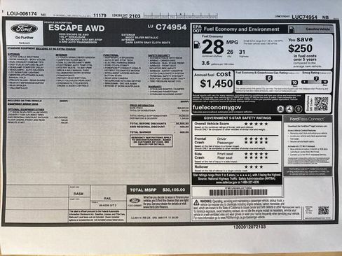 Used 2020 Ford Escape SE image 58