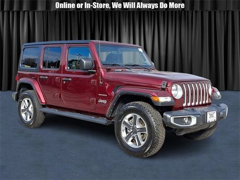 Certified 2022 Jeep Wrangler Unlimited Sahara w/ Cold Weather Group image 1
