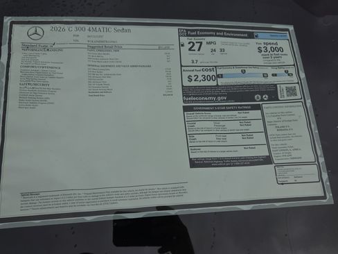 New 2026 Mercedes-Benz C 300 4MATIC Sedan image 24