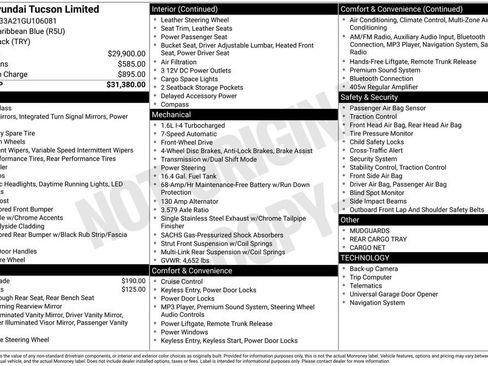 Used 2016 Hyundai Tucson Limited FWD image 35
