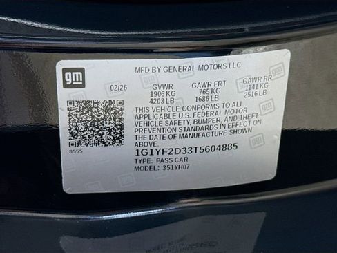 New 2026 Chevrolet Corvette Z06 w/ Battery Protection Package RWD image 32