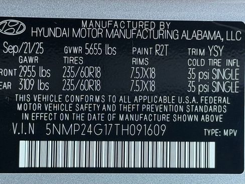 New 2026 Hyundai Santa Fe SEL image 28