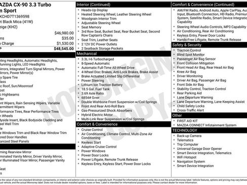 New 2026 MAZDA CX-90 3.3 Turbo w/ Premium Sport Pkg image 6