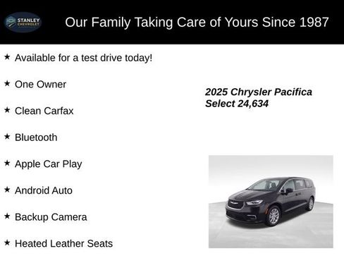 Used 2025 Chrysler Pacifica Select FWD image 9