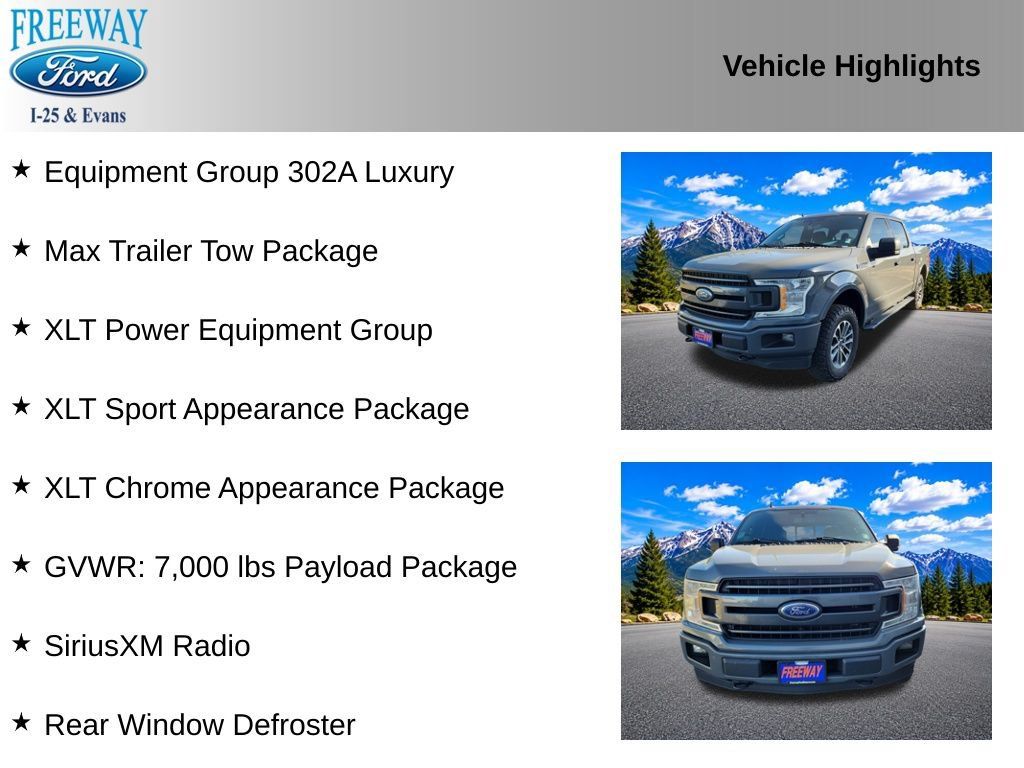 Used 2020 Ford F150 XLT w/ Equipment Group 302A Luxury AWD/4WD image 2