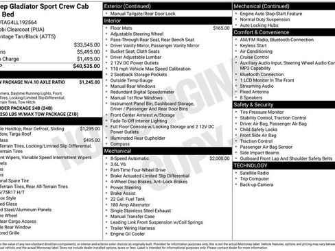 Used 2020 Jeep Gladiator Sport AWD/4WD image 9