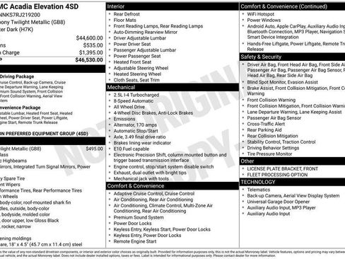 Used 2024 GMC Acadia Elevation image 8