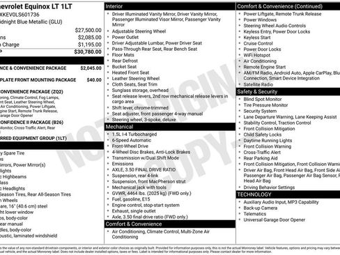 Certified 2020 Chevrolet Equinox LT FWD image 2