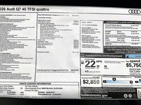New 2026 Audi Q7 2.0T Premium image 14