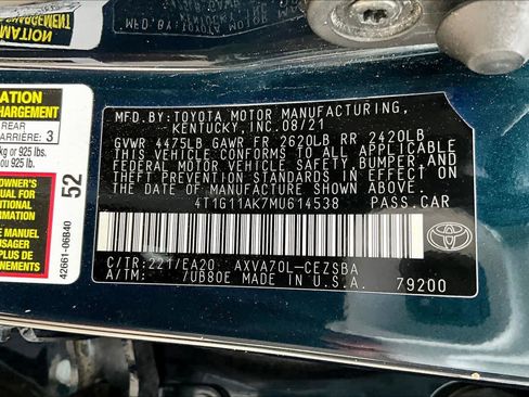 Used 2021 Toyota Camry SE FWD image 34