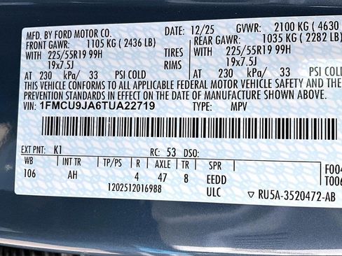 New 2026 Ford Escape Platinum w/ Premium Technology Package image 11