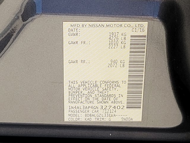 Used 2016 Nissan Altima 2.5 S w/ Power Driver Seat Package FWD image 18
