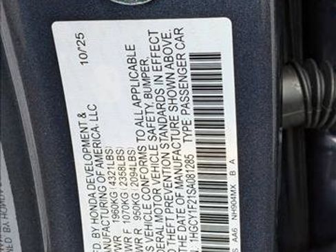 New 2025 Honda Accord LX image 17