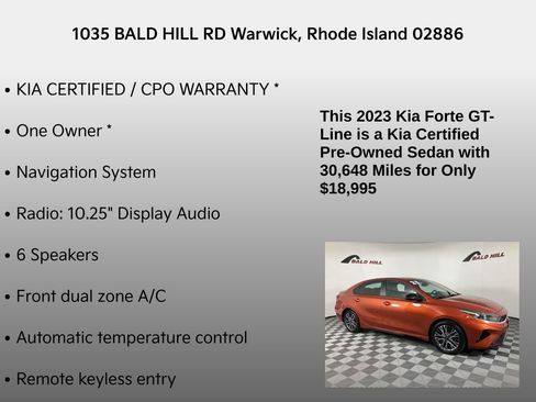 Certified 2023 Kia Forte GT-Line image 7