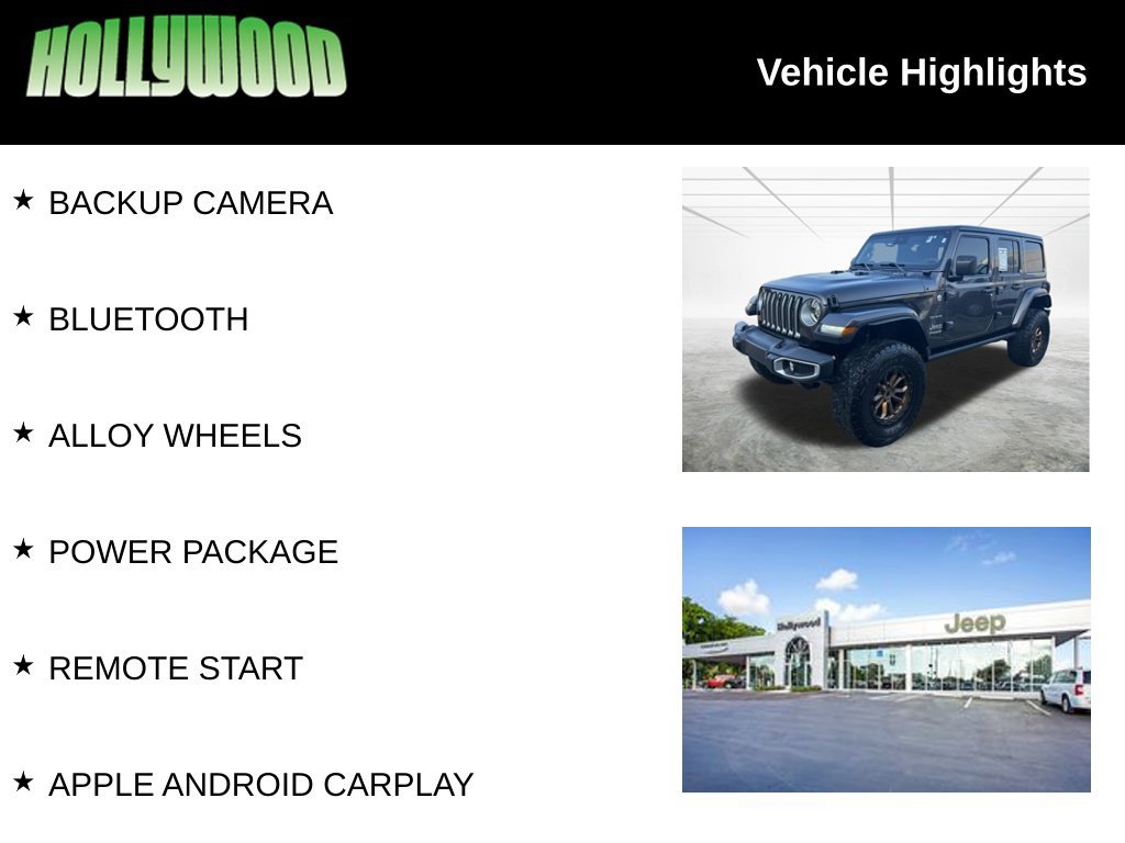 Used 2022 Jeep Wrangler Unlimited Sahara w/ LED Lighting Group AWD/4WD image 3