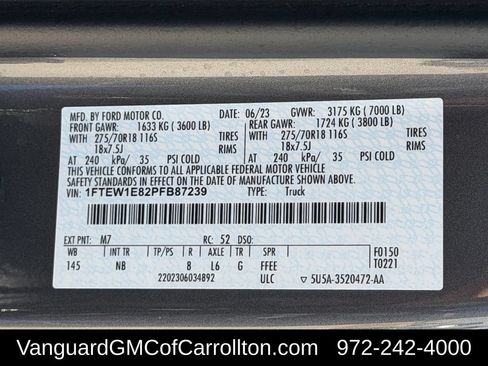 Used 2023 Ford F150 Tremor w/ Equipment Group 402A High AWD/4WD image 40