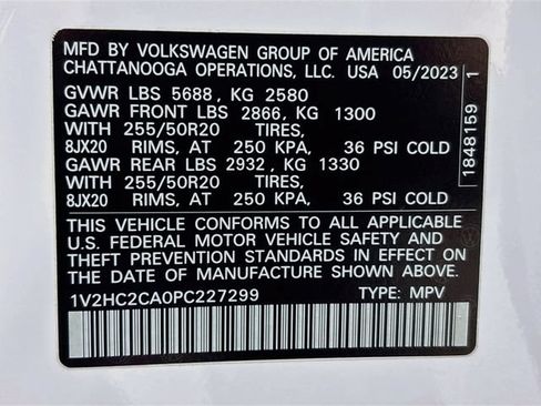 Used 2023 Volkswagen Atlas Cross Sport SE w/ Black Wheel Package AWD/4WD image 31