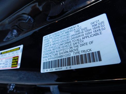 Used 2021 Honda Ridgeline Black Edition image 9