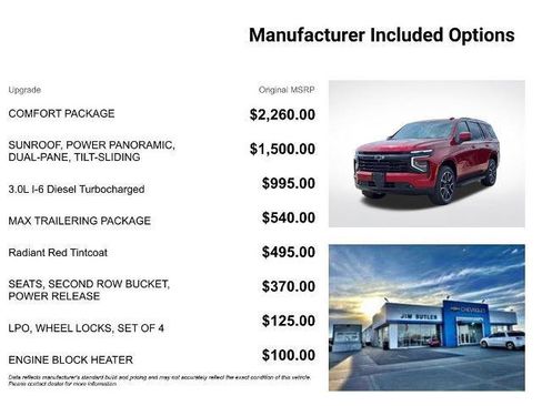 New 2026 Chevrolet Tahoe RST w/ Comfort Package AWD/4WD image 7