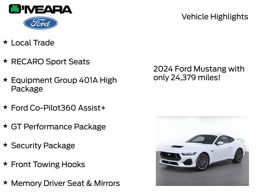 Used 2024 Ford Mustang GT Premium w/ GT Performance Package RWD image 8