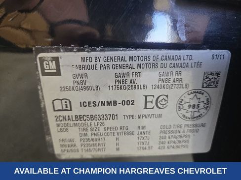 Used 2011 Chevrolet Equinox LS FWD image 42