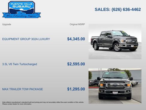 Used 2019 Ford F150 XLT w/ Equipment Group 302A Luxury image 4