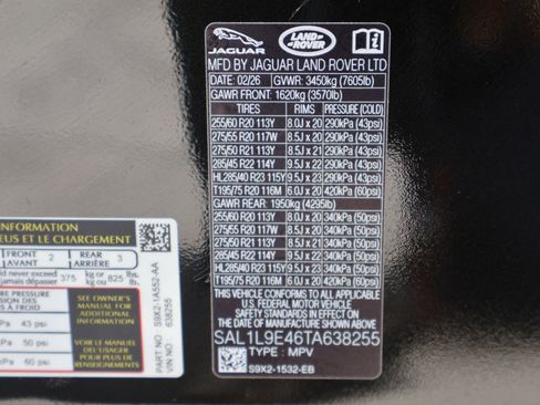 New 2026 Land Rover Range Rover Sport Dynamic SE AWD/4WD image 26