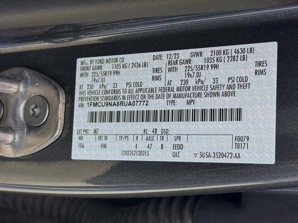 Used 2024 Ford Escape ST-Line Select w/ Tech Pack #2 AWD/4WD image 43