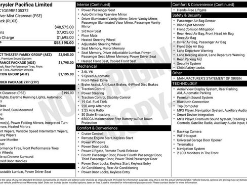 Used 2024 Chrysler Pacifica Limited w/ Uconnect Theater Family Group FWD image 3