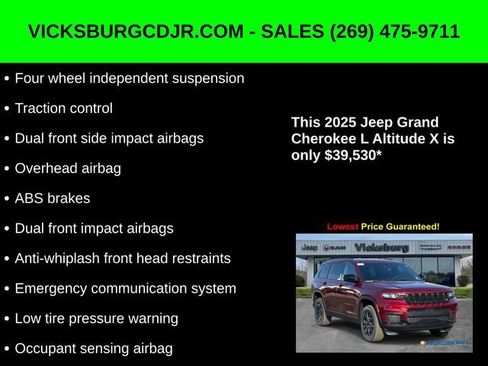 New 2025 Jeep Grand Cherokee L Altitude image 27