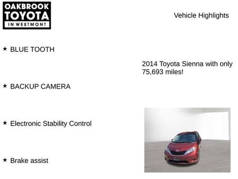 Used 2014 Toyota Sienna LE AWD/4WD image 5