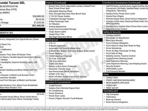 Used 2023 Hyundai Tucson SEL image 35
