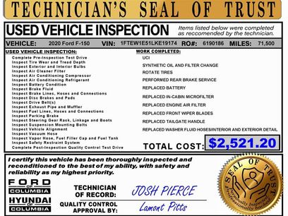 Used 2020 Ford F150 XLT w/ Equipment Group 302A Luxury