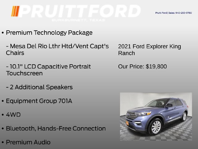 Used 2021 Ford Explorer King Ranch w/ Premium Technology Package AWD/4WD image 7