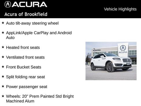 Used 2020 Lincoln Nautilus Reserve w/ Equipment Group 201A image 24