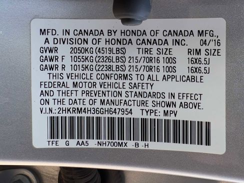 Used 2016 Honda CR-V LX image 38