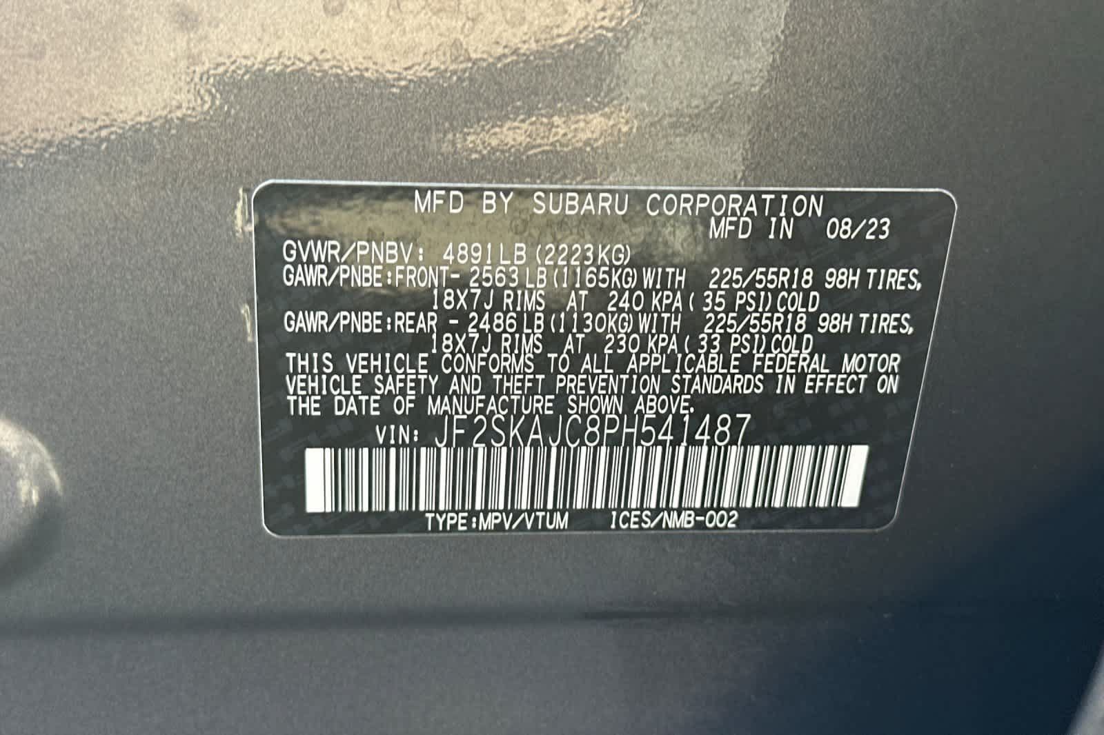 Certified 2023 Subaru Forester Sport w/ Popular Package #2 AWD/4WD image 27
