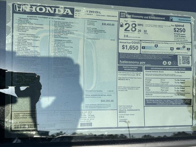 New 2027 Honda HR-V EX-L image 18