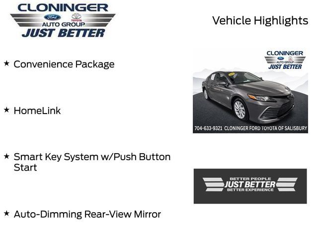 Used 2024 Toyota Camry LE w/ Convenience Package FWD image 3