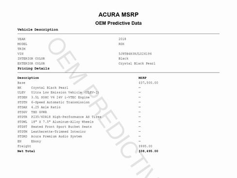 Used 2018 Acura RDX AWD image 2