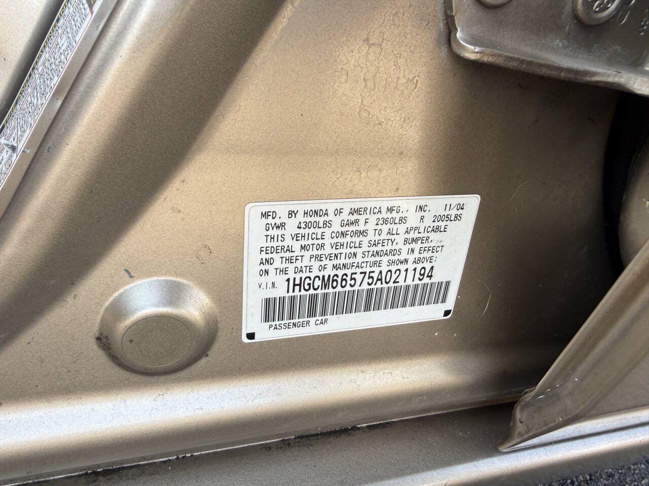 Used 2005 Honda Accord EX image 19