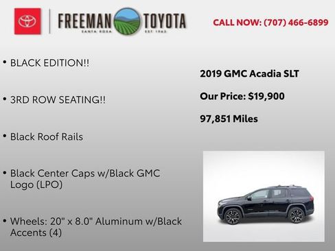 Used 2019 GMC Acadia SLT w/ Black Edition AWD/4WD image 10