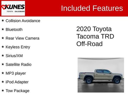 Used 2020 Toyota Tacoma TRD Off-Road AWD/4WD image 2
