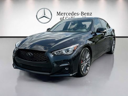 Used 2023 INFINITI Q50 Red Sport 400 w/ Black Opal Edition RWD image 1