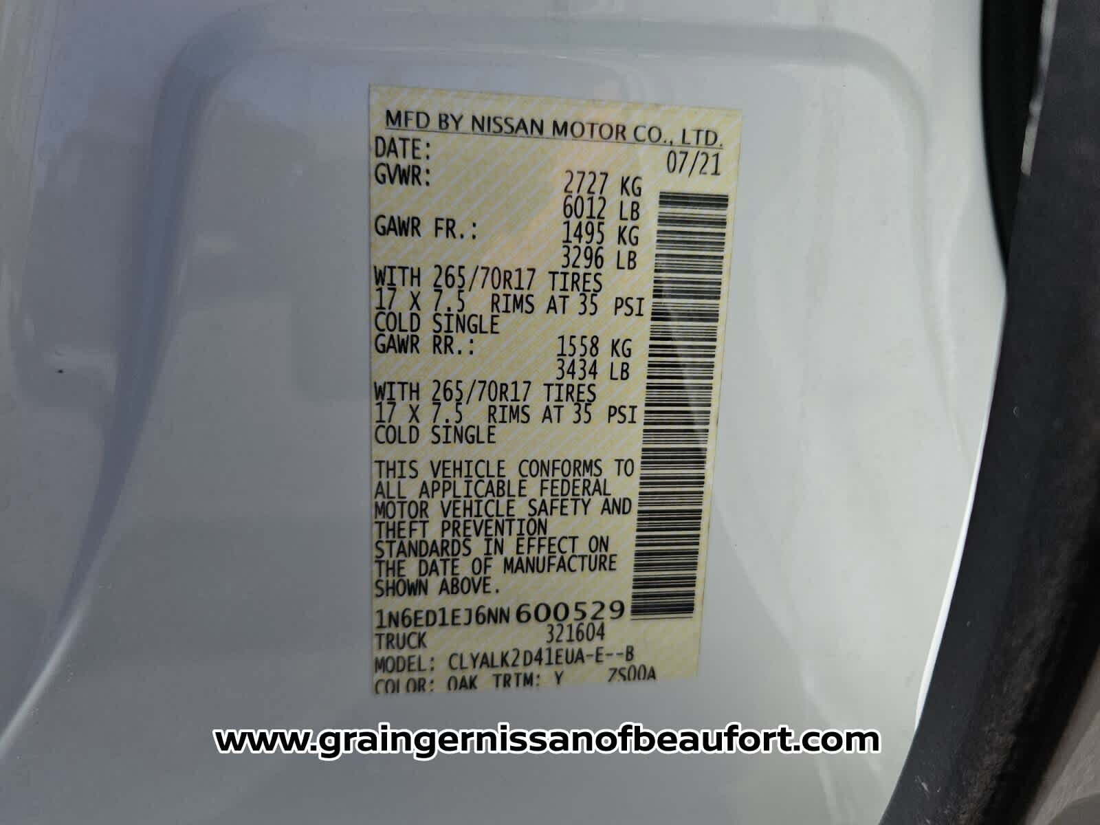 Used 2022 Nissan Frontier Pro-X w/ Pro-X Premium Package RWD image 7