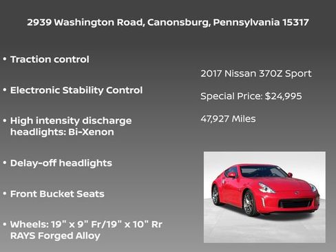 Used 2017 Nissan 370Z w/ Sport Package image 5