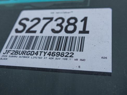 New 2026 Subaru Outback Limited XT image 48