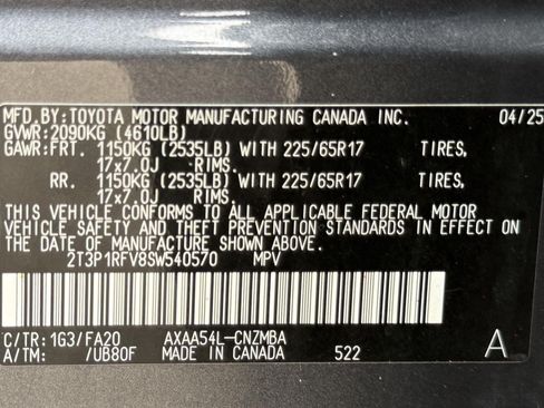 Used 2025 Toyota RAV4 XLE AWD/4WD image 44